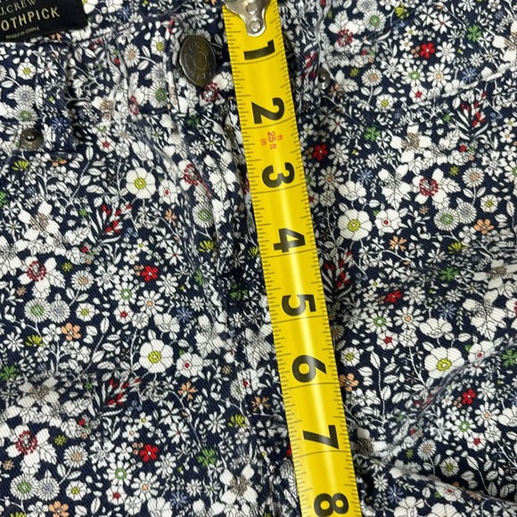 J. Crew Liberty Floral Print Toothpick Skinny Ankle Jeans Size 25 - Picture 10 of 13